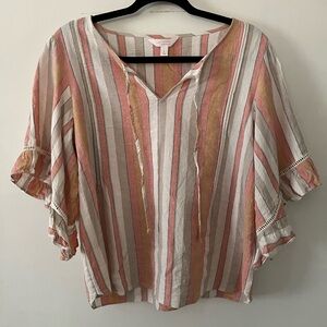 Lauren Conrad linen blend top